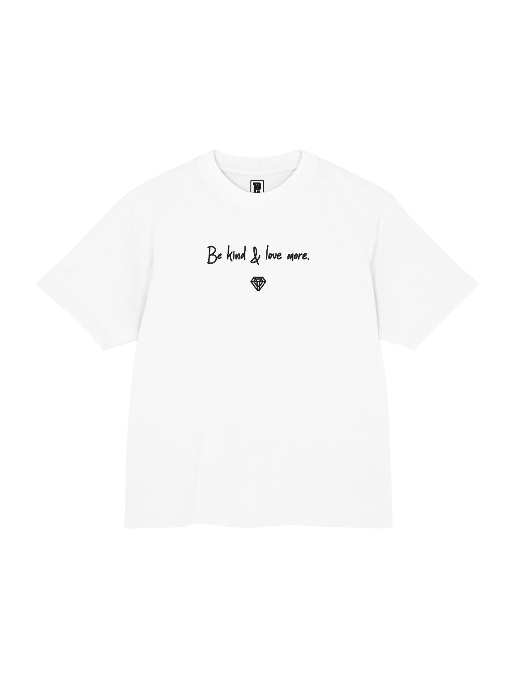 Be Kind Tee white front product mockup