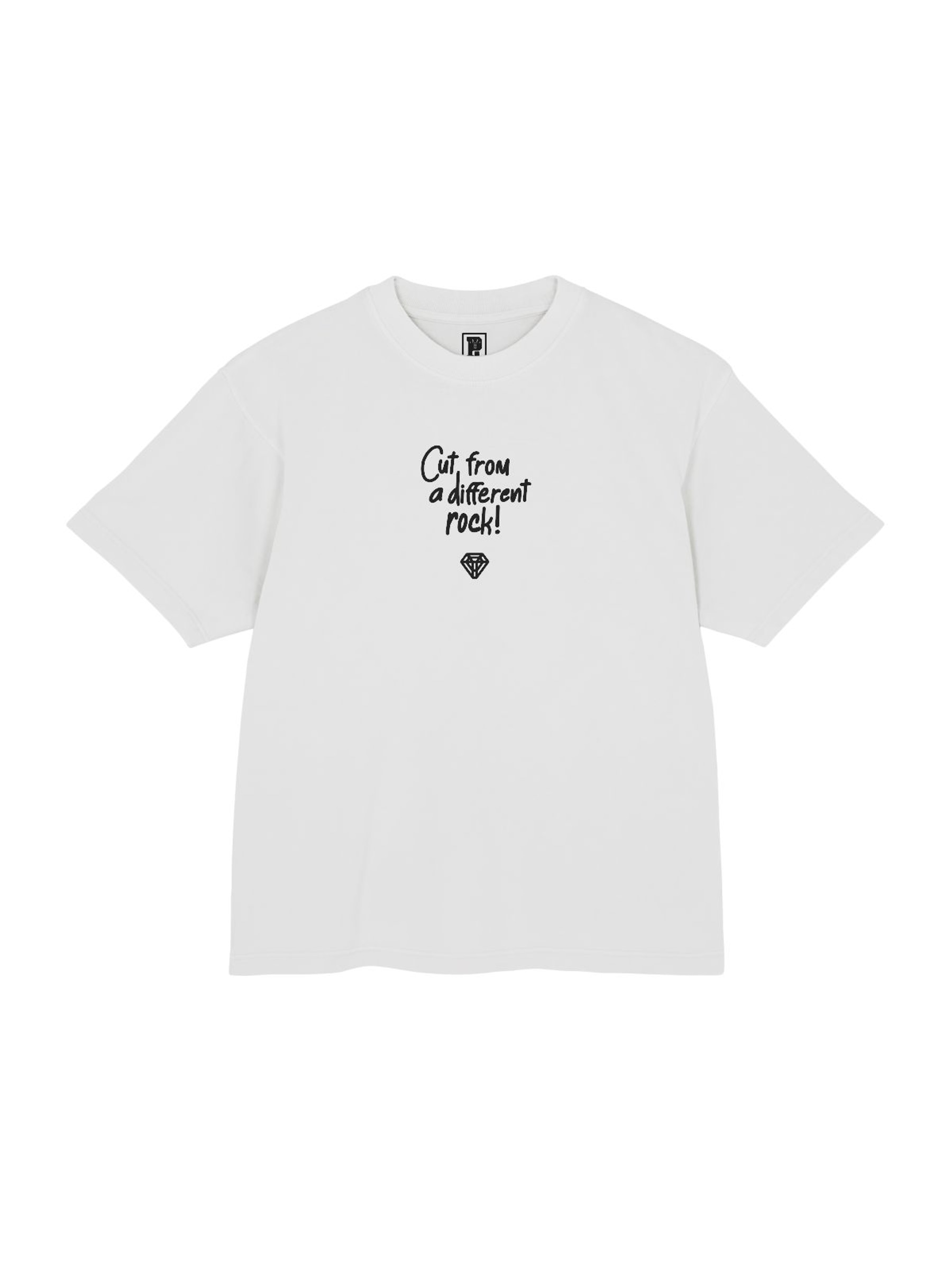 Cut From a Different Rock Tee lunar rock front product mockup