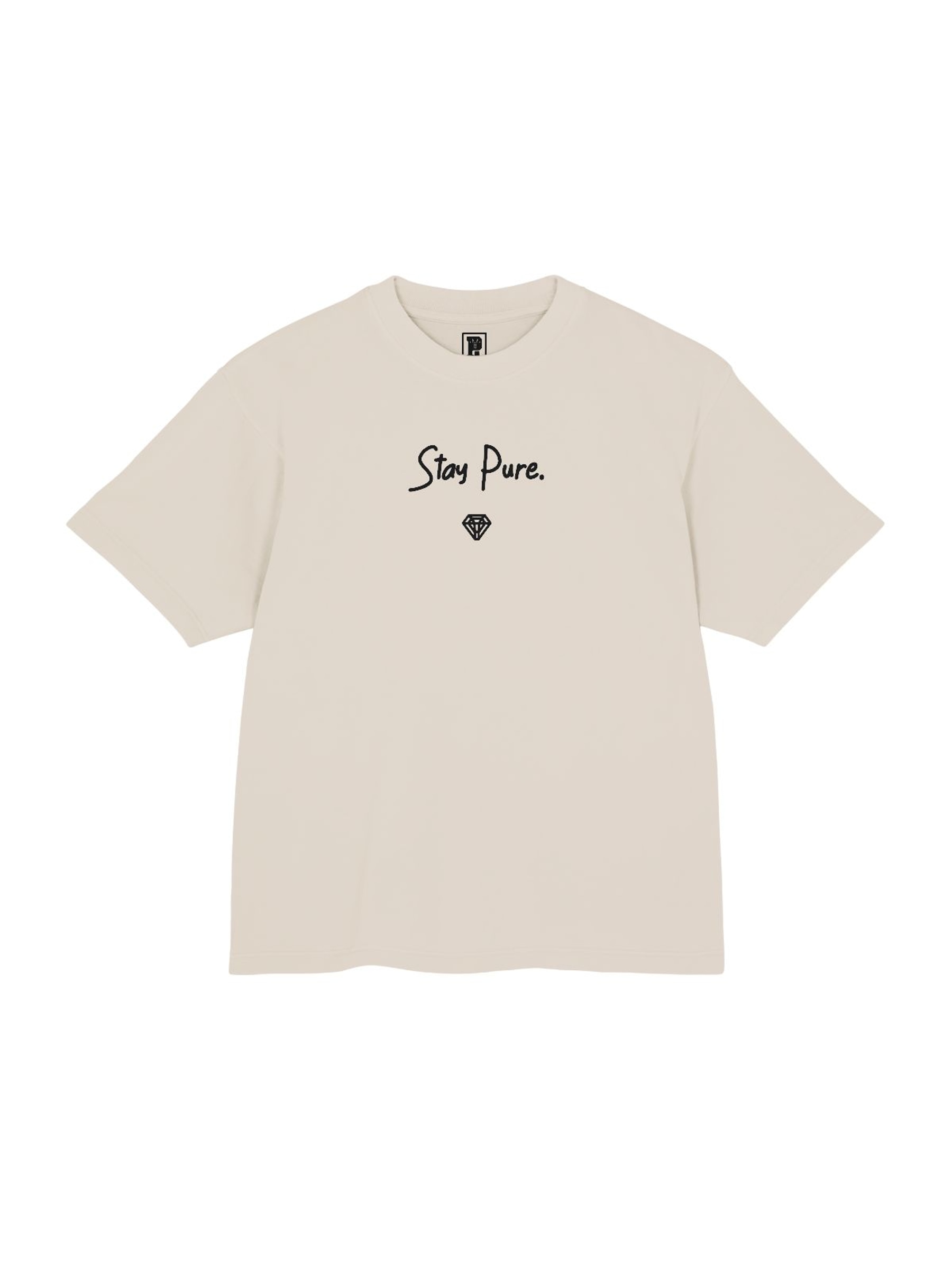 Stay Pure Tee French Oak front product mockup