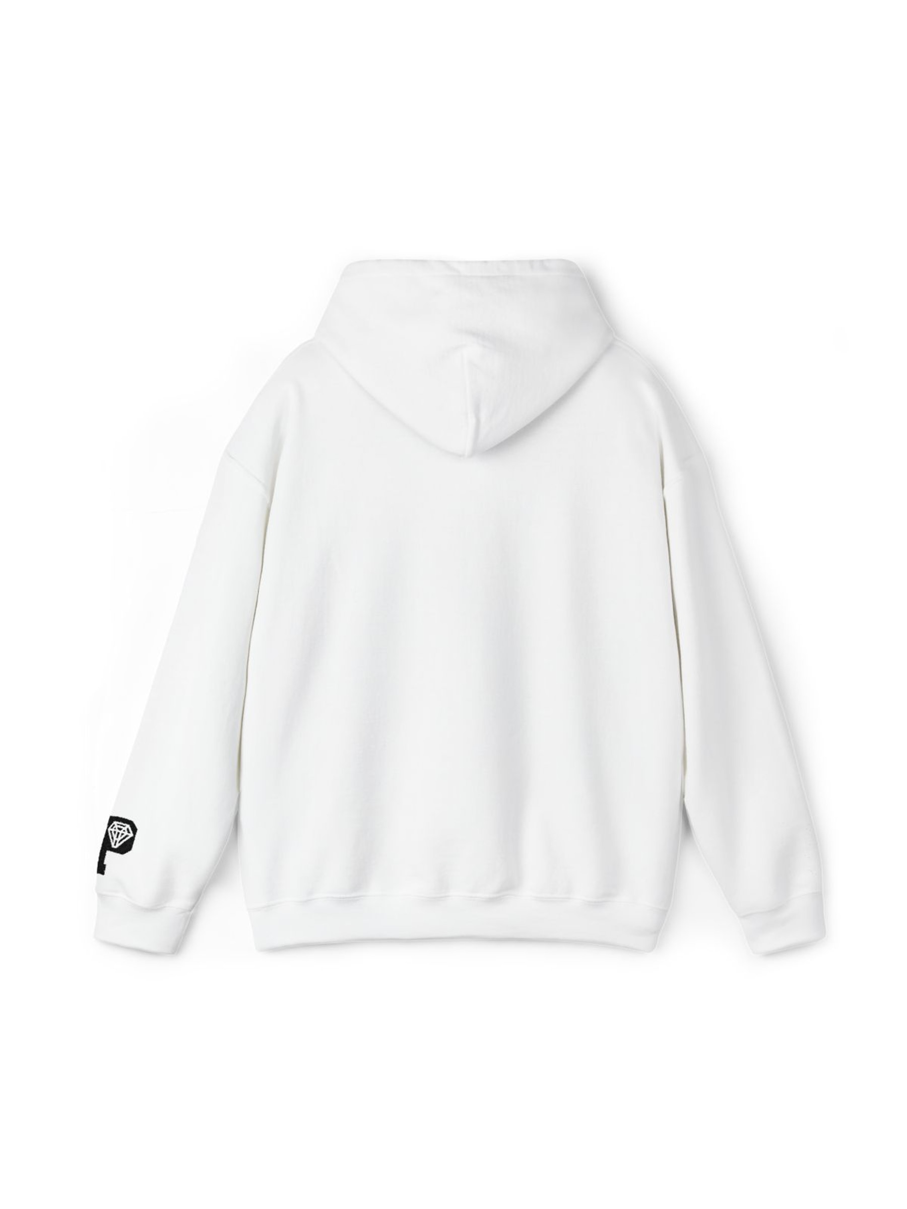 Signature Logo Hoodie White back product mockup